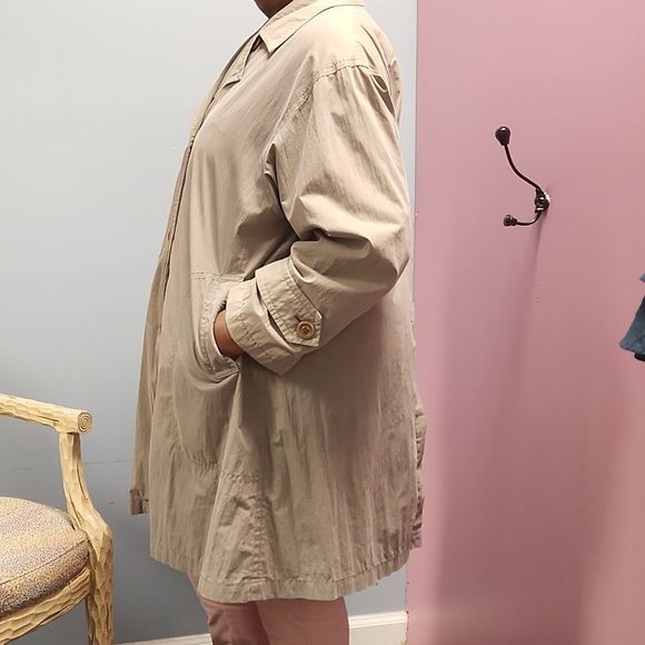 Vintage London Fog Taupe 3/4 Lined Trench Coat - Picture 12 of 12